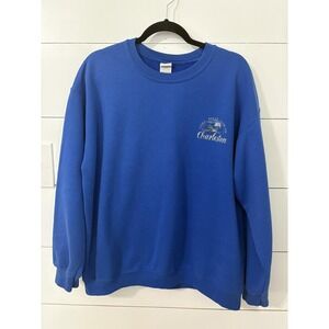Charleston Sweatshirt Women Large Blue Gildan HeavyBlend Crewneck South Carolina
